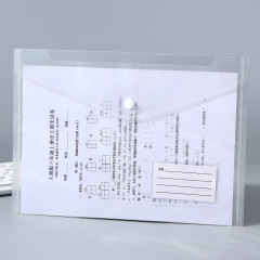 封筒書類袋ボタン式透明a 4厚さ大容量収納資料書類包装試巻防水卸売り