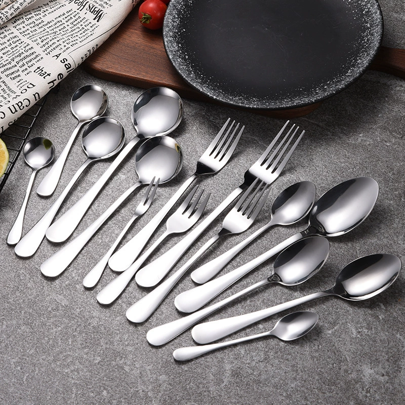 1010 ложка из нержавеющей стали вилка кофе Десерт ложка длинная ручка Бытовая Западная еда Отель Ресторан интернет знаменитости Корейская ложка