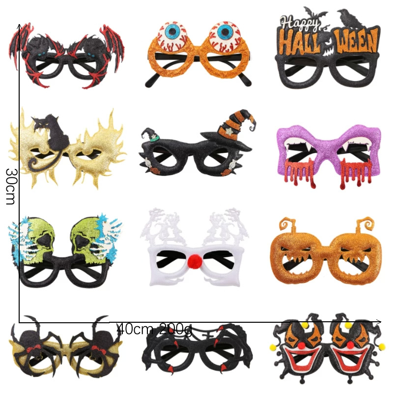 Nueva Navidad diadema gafas marco Halloween Día de San Valentín gafas de Santa Claus gafas Fiesta de Navidad