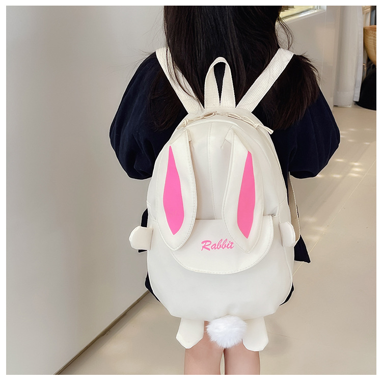 150g Weight Plush Fashion Element Zipper Closure Type Double Shoulder Straps Strap Type Functional Backpack Bags Type Casual Occasion Nylon Material Kids Backpack Backpack Solid Color Pattern All Seasons Season Unisex Gender Cute Style Oval Shape Solid Color Casual Kids Backpack Functional Backpack 7