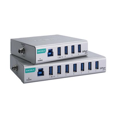 UPort 207A  摩沙,MOXA  工业IP30  7 端口通用 USB 3.2 集线器