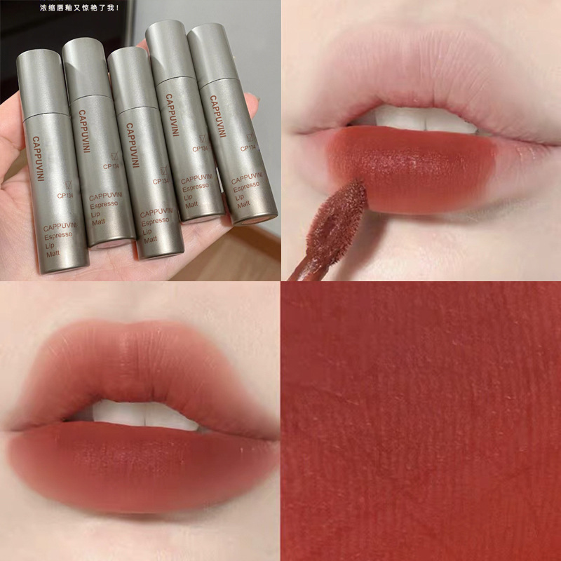 Cappuccino italiano más labios densos esmalte labial brillante esmalte labial barato otoño y invierno estudiantes de terciopelo de mujeres maquillaje nacional