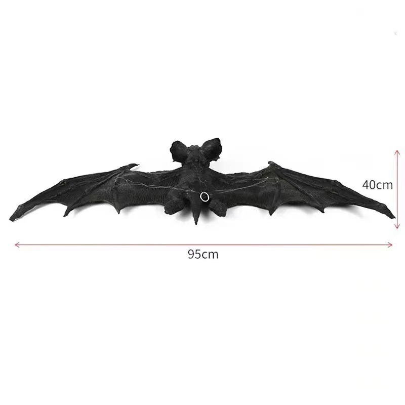 Halloween PU murciélago se reduce a bar casa embrujada campo de tela accesorios simulación PU tamaño de goma horror murciélago colgante