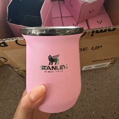 史丹利stanley梅西联名粉40oz可拆卸防尘车载保温杯冰霸杯外贸出