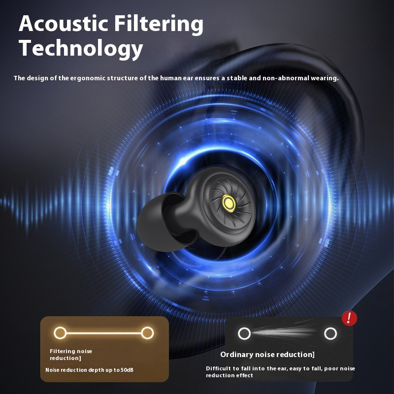 Modelo personal super insonorizante tapones audífonos de silicona para la siesta de oficina anti-ruido anti-ruido anti-ruido artefacto mágico