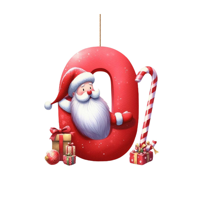 クロスボーダーアクリルクリスマス装飾ペンダント新しい文字クリスマスツリー装飾車の車の吊り下げフラット 2D|undefined
