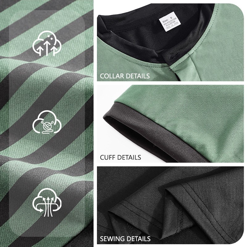 Verano Amazon polo camiseta de hombre de color a rayas polo camiseta de manga corta camiseta de negocios casual geometría de manga corta hombre