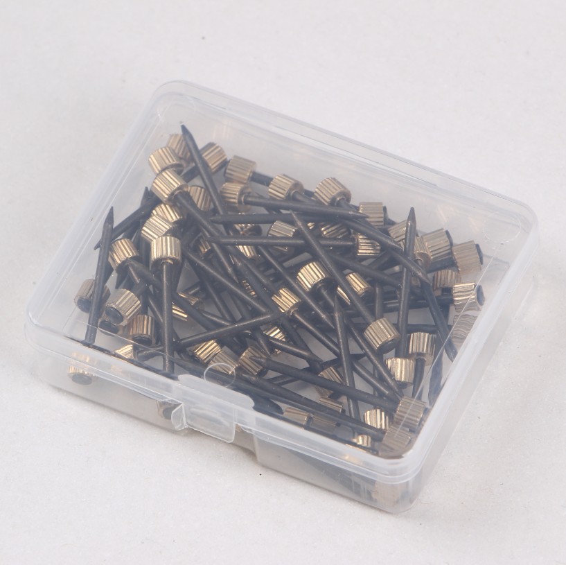 100 unids negro foto marco clavo de alta calidad cobre cabeza clavo a través del corazón cobre tapa uñas Amazon suministro