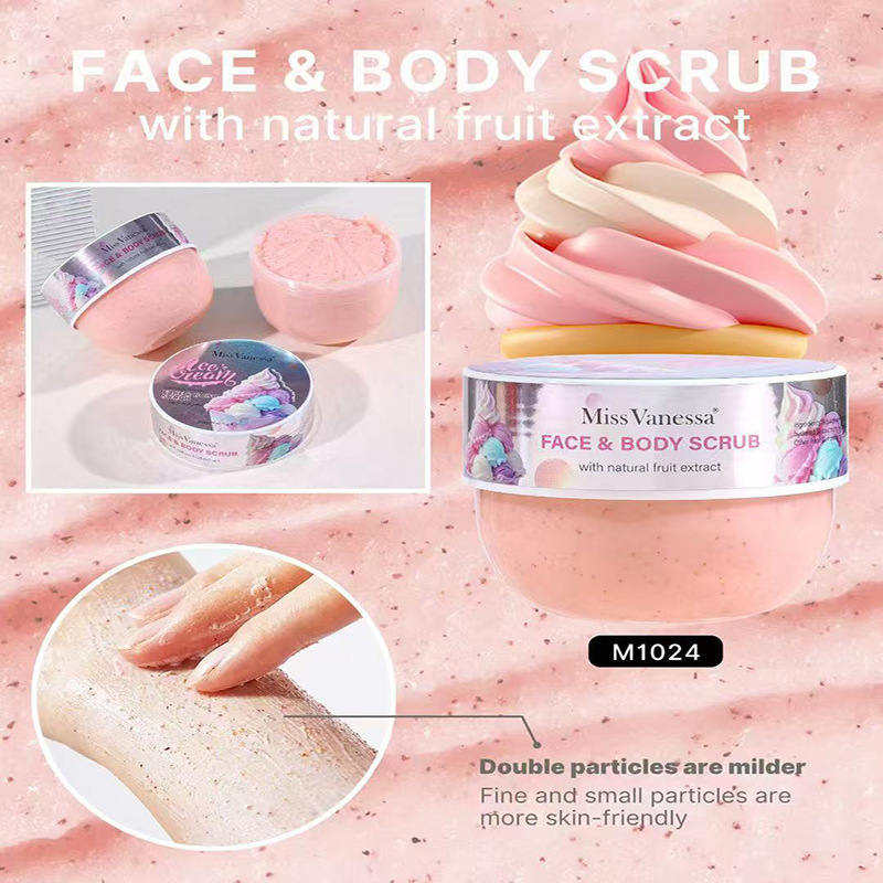 MissVanessa nuevo exfoliante corporal transfronterizo para exfoliar la piel muerta y blanquear los poros.
