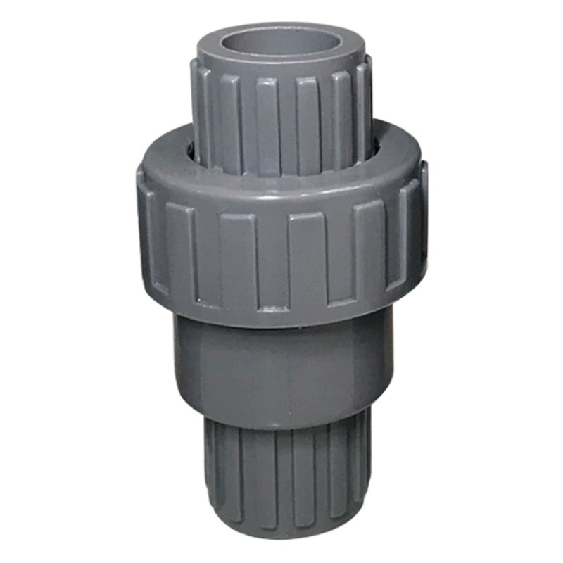 ПВХ водопроводные фитинги ПВХ обратный клапан 6-точечный обратный клапан/20/25/32/40/50 серый