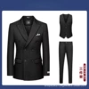 Black [single suit + trousers + vest]