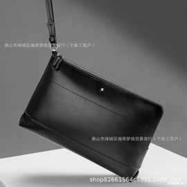 W宝龙现货大班软皮系列牛皮手拿包电脑包公文包高品质图片实拍