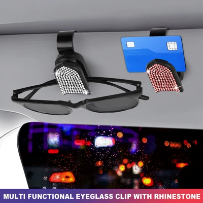 Rinestone avtomobil sənəd, eynək və qəbz tutacağı, interyer bəzəyi