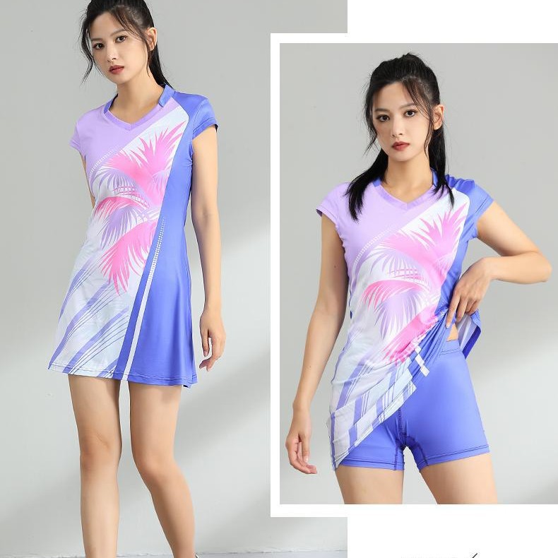 2023 nueva ropa de entrenamiento de bádminton ropa de tenis de verano y otoño tenis de mesa rápido secado vestido sin mangas conjunto de hielo