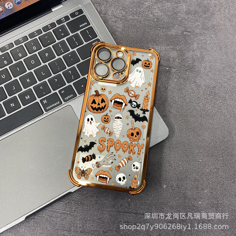 Pumpkin Ghost phone case for Apple 16 PRO MAX, also compatible with iPhone 12/3/4/15/XR/XS Max Pumpkin Ghost phone case for Apple 16 PRO MAX, also compatible with iPhone 12/3/4/15/XR/XS Max