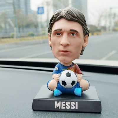 C. Ronaldo Bobblehead Figures — Car ornaments - -shaking-his-head-little-messi-no-10