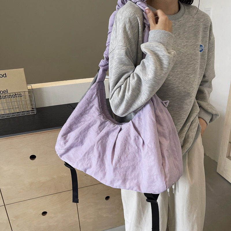 Cross-Border New Style Single-Shoulder Yoga Fitness Bag, Nylon Large-Capacity Travel Storage Bag, Multi-Functional Simple Fitness Bag Cross-Border New Style Single-Shoulder Yoga Fitness Bag, Nylon Large-Capacity Travel Storage Bag, Multi-Functional Simple Fitness Bag