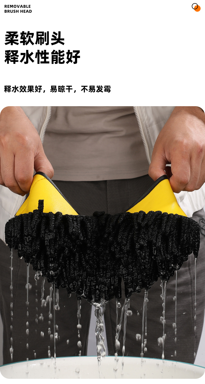 New car wash mop retractable curved rod car wash brush soft hair does not hurt the car paint car brush cleaning brush car tool