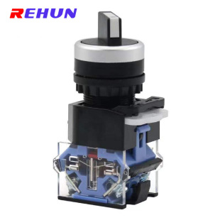 LA38-11X2/20X3 selection switch Silver Point self-locking conversion 22MM long and short handle two Gear Three gear knob switch