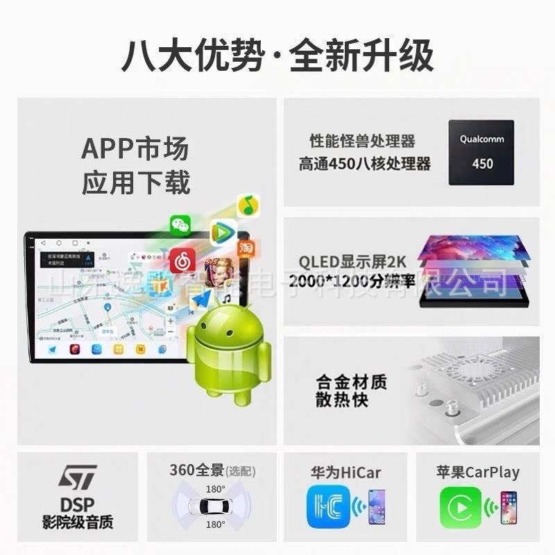 Universal car navigation system with large screen 11.5inch Android screen 360-degree panoramic all-in-one device