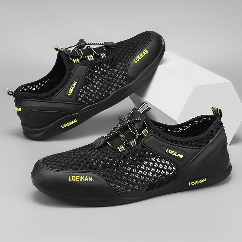 Sandalias, zapatos de senderismo al aire libre para hombres, zapatos deportivos ligeros y transpirables de verano, zapatos de malla para hombres, zapatos de vadeo, una generación