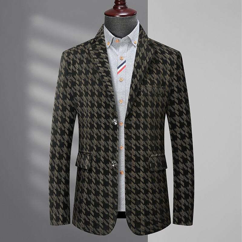 Extra large men's suit autumn business casual extra large fat fat single western fat guy loose plus size suit jacket Extra large men's suit autumn business casual extra large fat fat single western fat guy loose plus size suit jacket