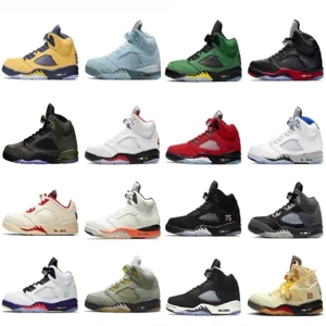 Putian Shoes aj5 Высококачественный международный рейс 鸳 乔 5 граффити Го Алун Лиучуан Клен Красные красные мужчины и женские баскетбольные туфли