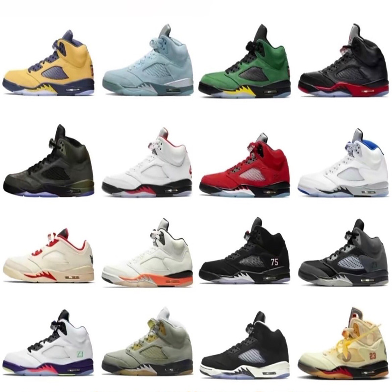 Putian Shoes Aj5 High-End Version International Flight Yuyang Qiao 5 Graffiti Guo Ailun Rukawa Maple Black and Red Men's and Women's Basketball Shoes