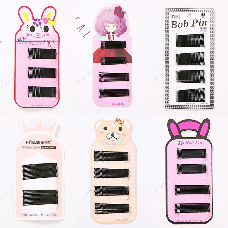 新款基础发夹卡子一字夹黑色碎发小夹子固定头发头饰女钢夹U型夹