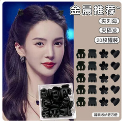 Black Mini Hair Clip, Small Princess Hairpin, Female Forehead Fringe Hairpin, Side Hair Clip, Hair Accessory