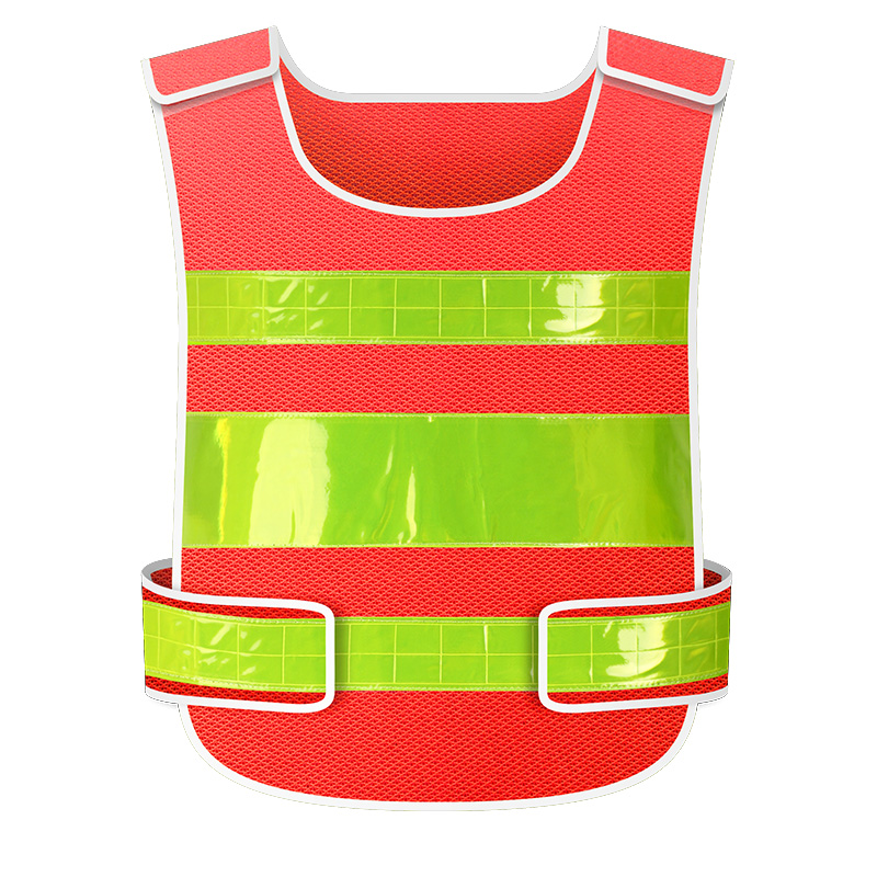 chaleco de seguridad reflectante de malla de tráfico ventilado personalizado chaleco de construcción de trabajadores sanitarios fluorescentes impresión de ciclismo