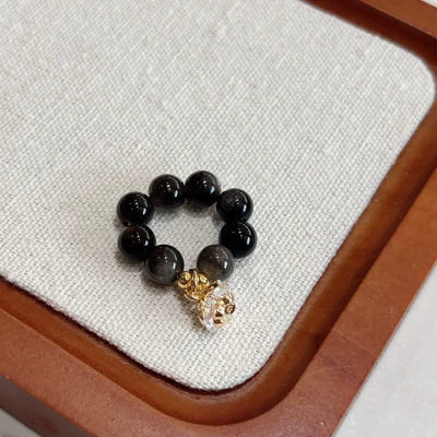 Niche Light Luxury Fashion Zərgərlik ara hissələri - running-ring-pendant-flower