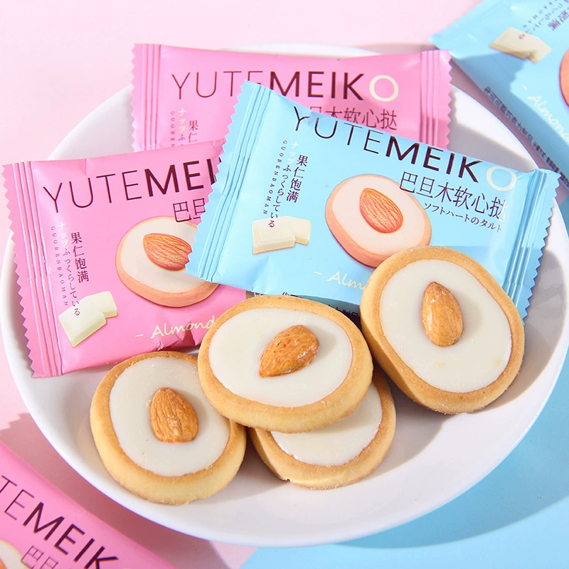 Хандэ Мингго Аalmond мягкий сердечный тарт печенье целлюлоза ореховый тарт на свадьбу сувениры свадебный торт
