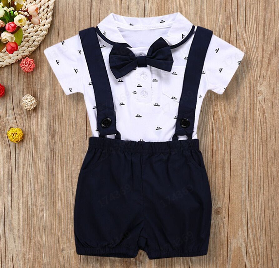 Fashion Printing Solid Color 100% Cotton Bow Knot Pants Sets Baby Clothes display picture 1