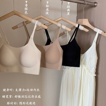 8338#无痕粉底液内衣女 夏季文胸罩不透隐形肉色黑色休闲无痕美背