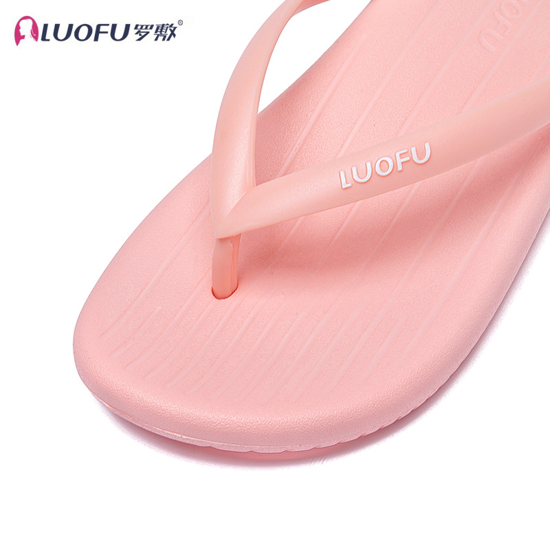 Rofu flip-flops de las mujeres de la moda al aire libre en línea rojo de alto grado de verano nuevo todo-fósforo antideslizante flip-flops de plataforma E