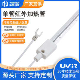 SK15S 单管短波卤素半涂白直行加热管2000w干燥工业专用红外