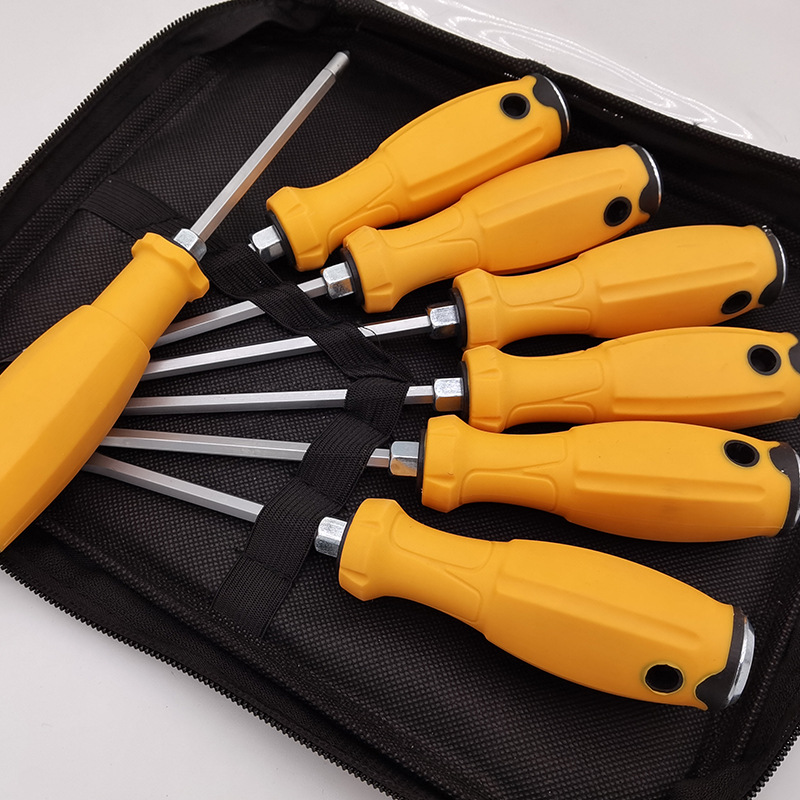 源头厂家十字一字两用强磁螺丝到 螺丝批批发改锥手动穿心螺丝刀