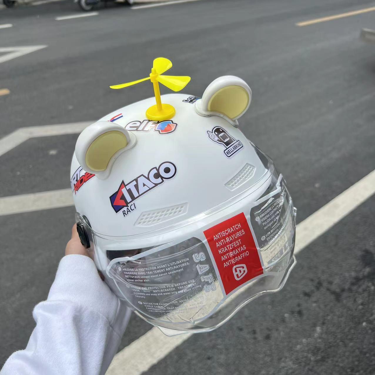 New summer collection: certified adult helmet, electric scooter half helmet, UV protection, windproof, and impact-resistant motorcycle safety helmet