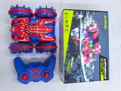 Control remoto único para acrobacias anfibias de doble cara