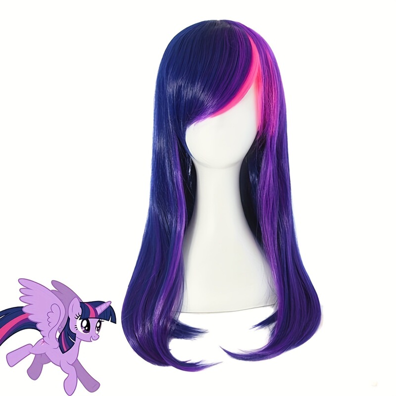 My Little Pony Cosplay Wig My Little Pony Twilight Sparkle Purple Cosplay Wig