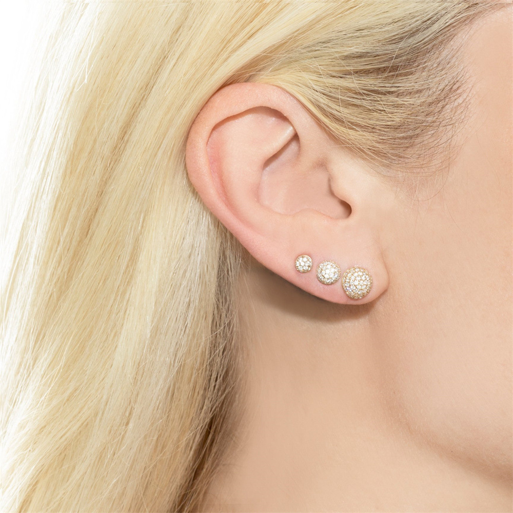 Geometric Semi-circular Ball Ear Bone Studs Piercing Small Earrings display picture 5