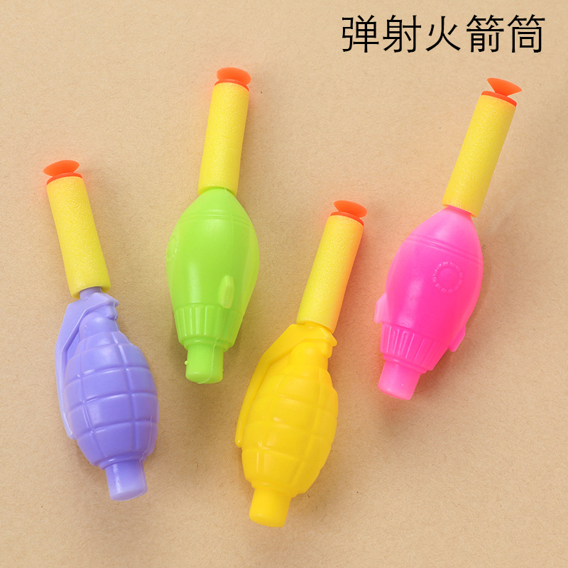 Airbag cohete pistola juguete favorito de los niños espuma cohete catapulta juguete de seguridad cohete de aire Shell en stock