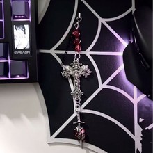 【花藤十字架】ccd挂绳手作串珠自制少女心哥特手机链咕本挂件链