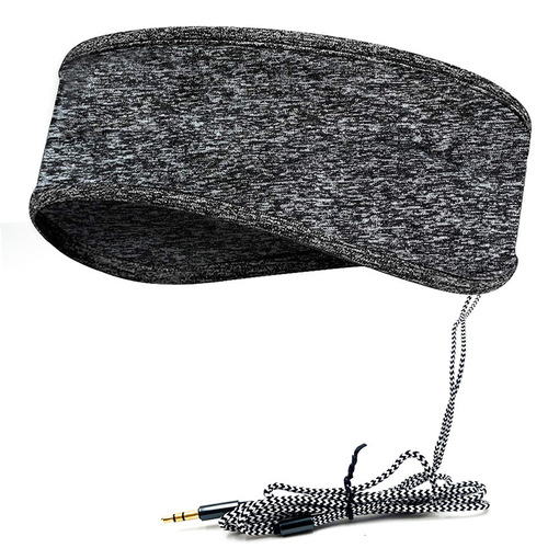 Cross-border foreign trade wired headscarf painless side-sleeping blackout new eye mask yoga running sweat-absorbent music hairband