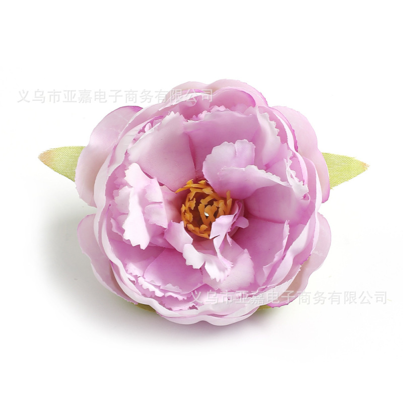 模擬牡丹牡丹花頭シルクフラワー結婚式 DIY 頭飾り布花素材アクセサリー写真装飾造花|undefined