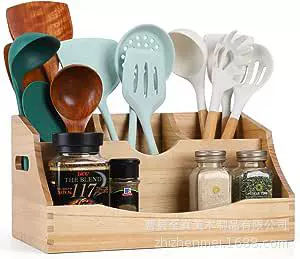 Настольный ящик для хранения деревянный ящик для хранения посуды кухонная утварь ложка Лопата палочки для хранения посуды деревянный ящик