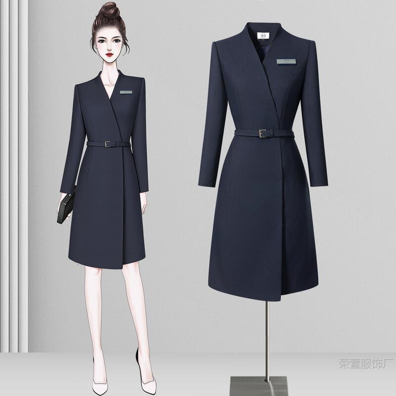 Light Workplace Suit Dress for Women, High-End, Formal Occasions, Dignified Elegant, Fashionable, Slim, Work Clothing, Professional Formal Wear