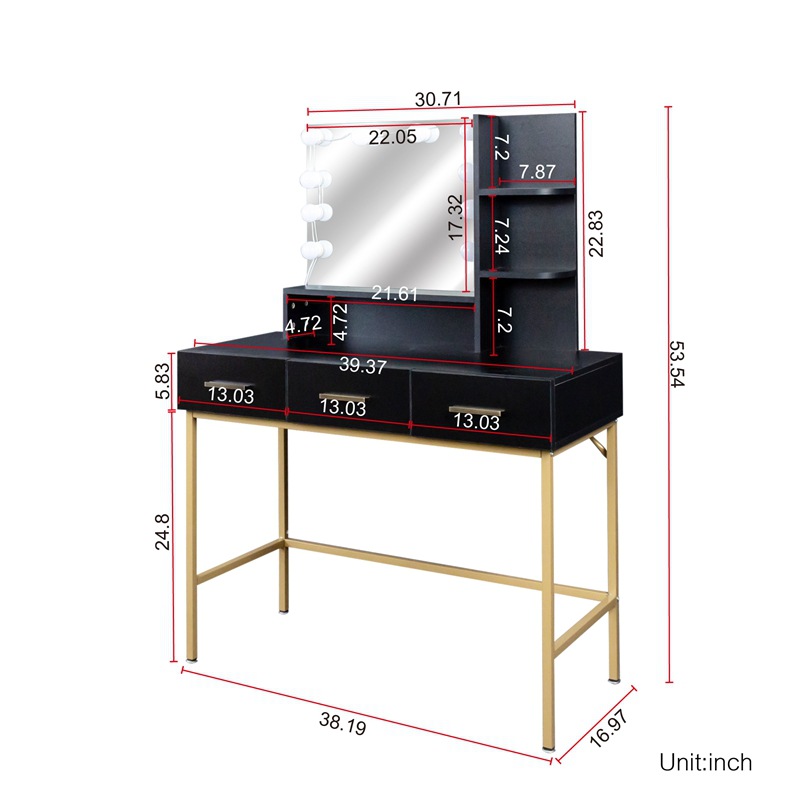 Tocador dormitorio moderno simple pequeño apartamento ligero tocador de lujo simple chica simple pequeño dormitorio principal tocador