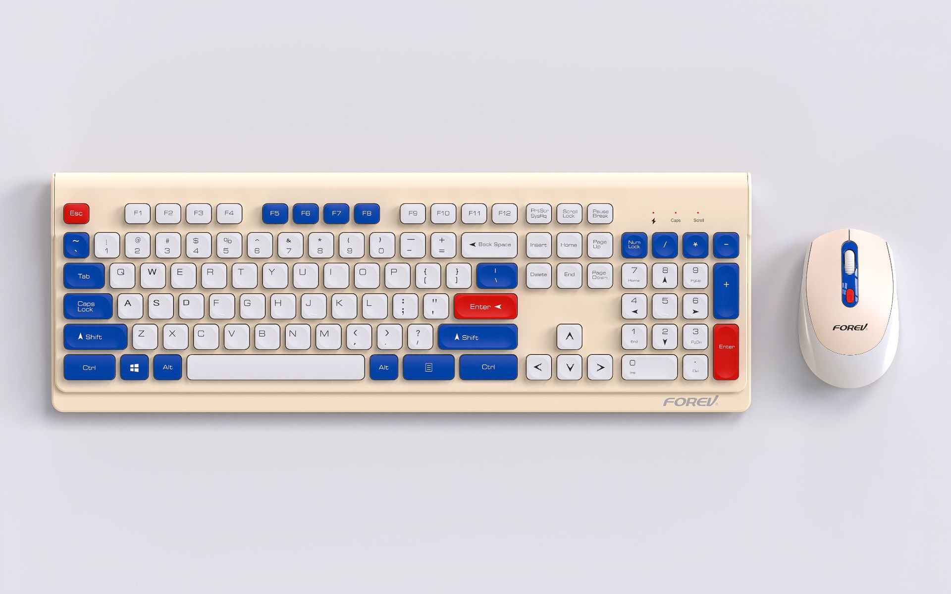 FVW306 inalámbrico silencioso botón y ratón conjunto ergonómico ligero portátil teclado y ratón conjunto de oficina en el hogar